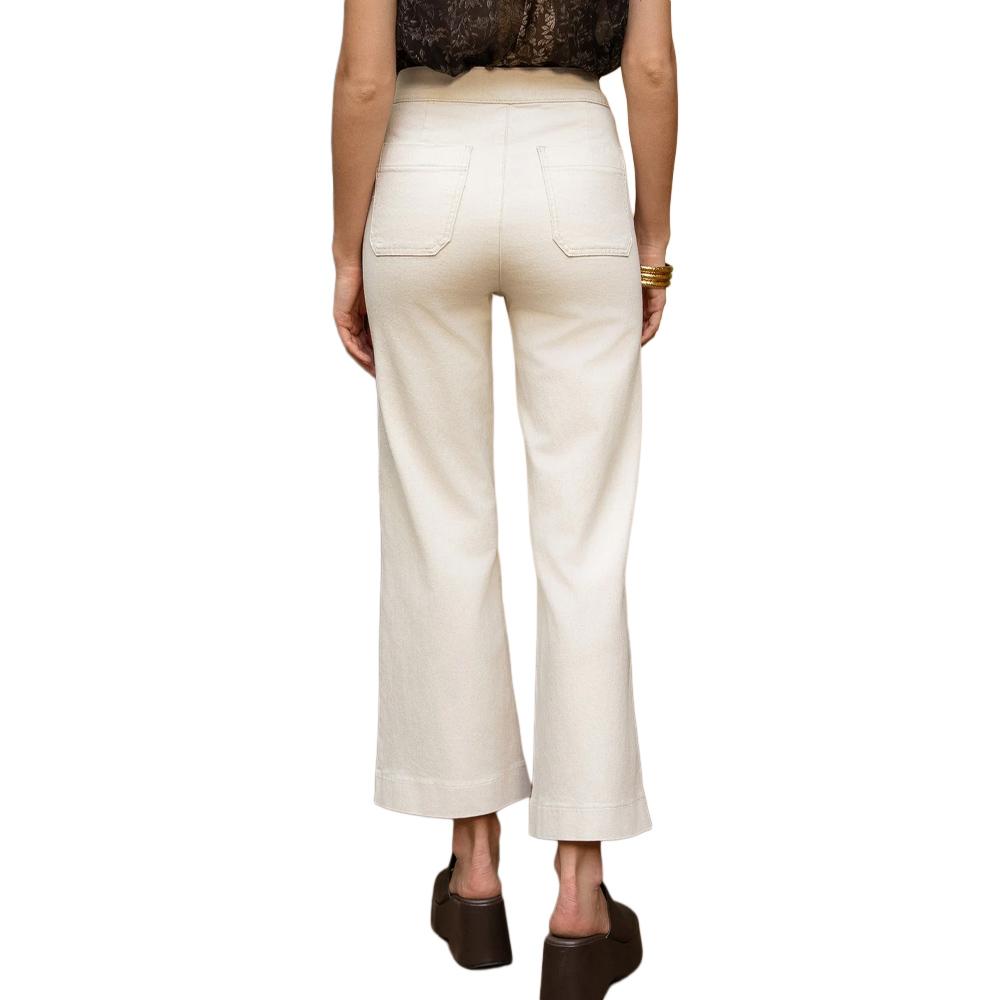 Vaqueros anchos blancos y crema para mujer, verdes, de Oraije, modelo Victorine ver 2