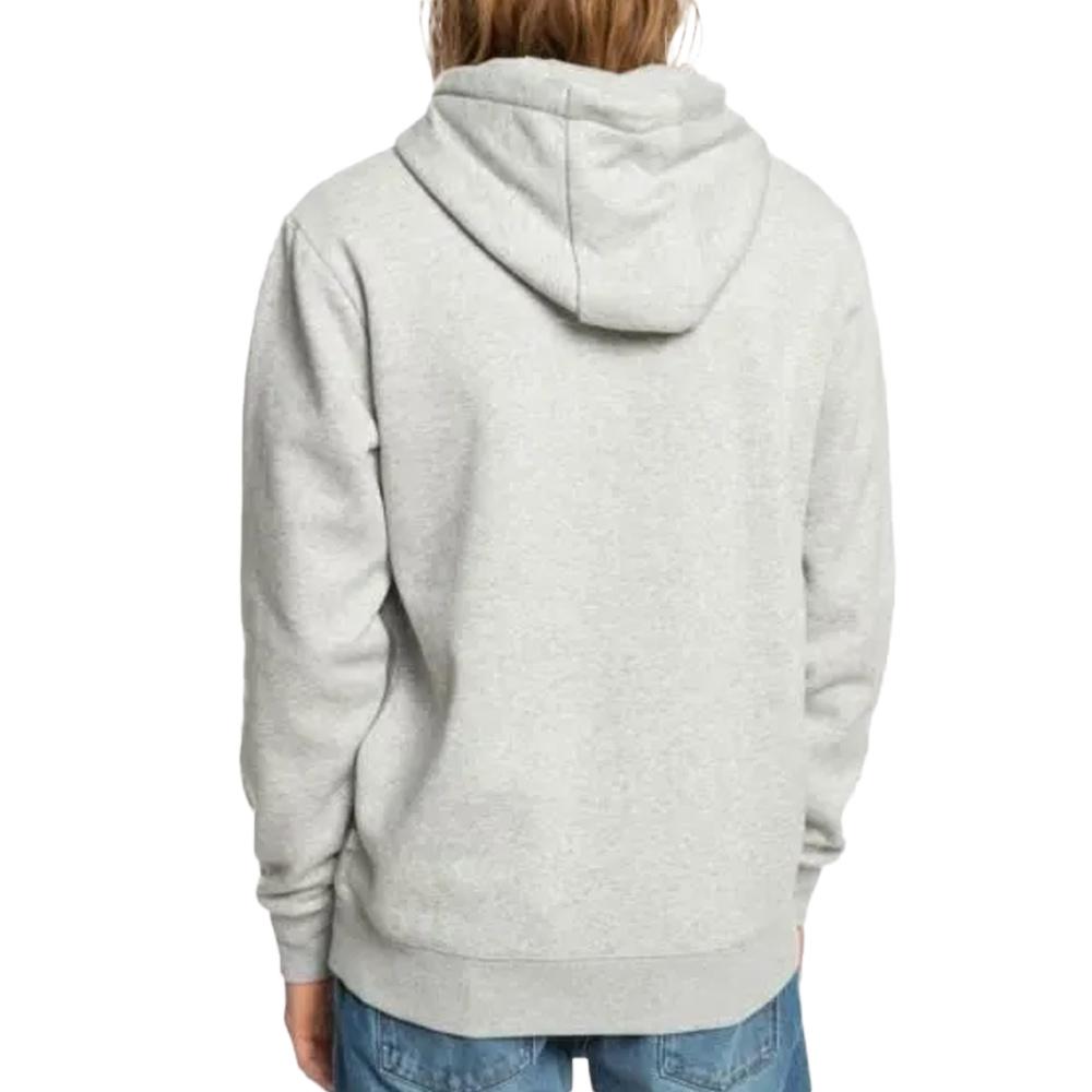 Sudadera gris para hombre Quiksilver Biglogohood ver 2