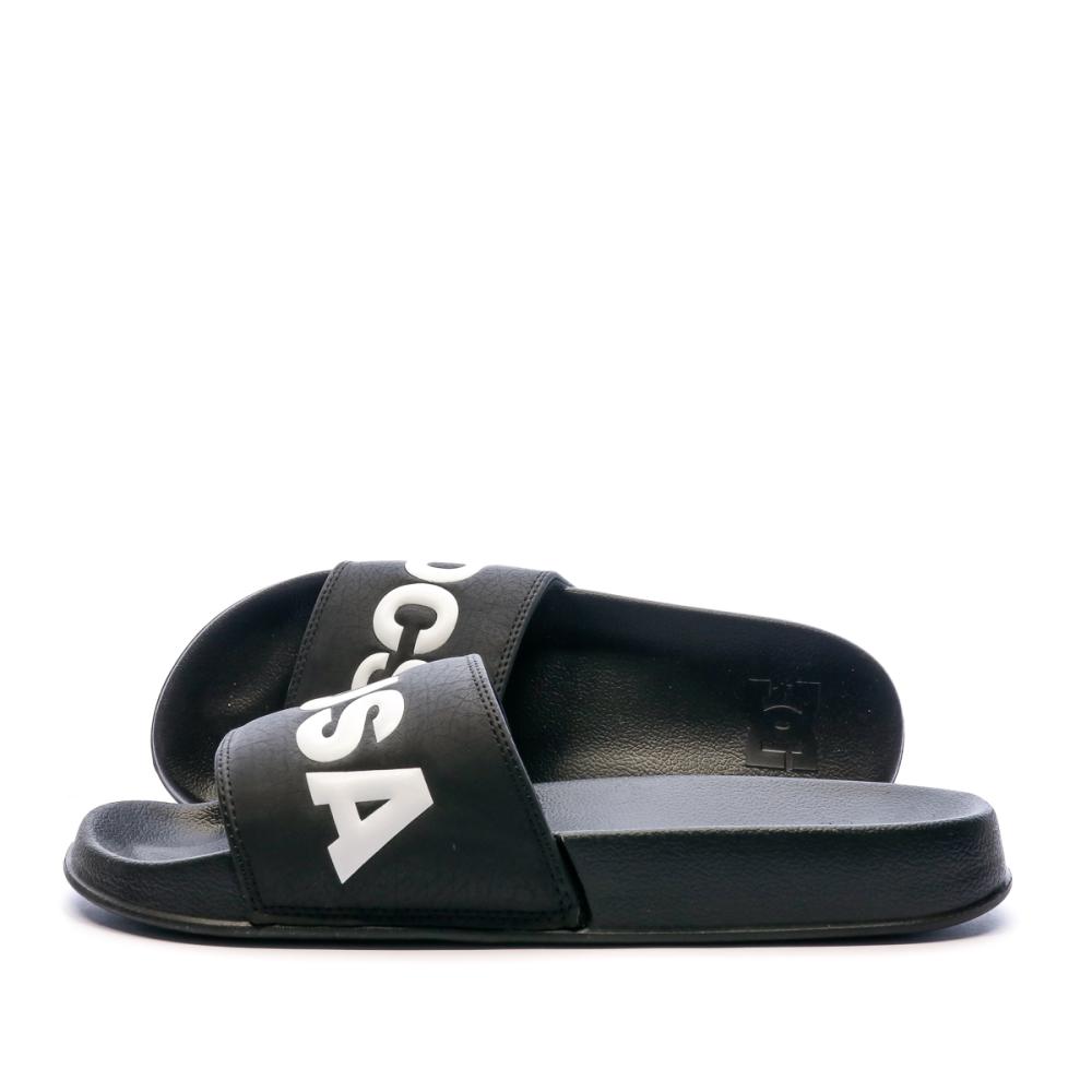 Claquettes Noires Homme DC Shoes Slide pas cher
