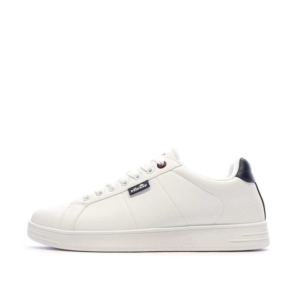Zapatillas blancas y azul marino para hombre Ellesse Jacob Defender barato