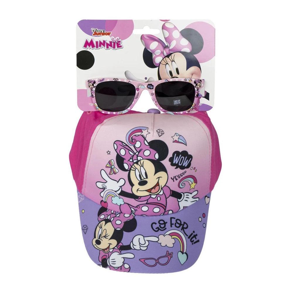 Kinder Sport Zone Minnie Pink Kappe + Sonnenbrille Set günstig
