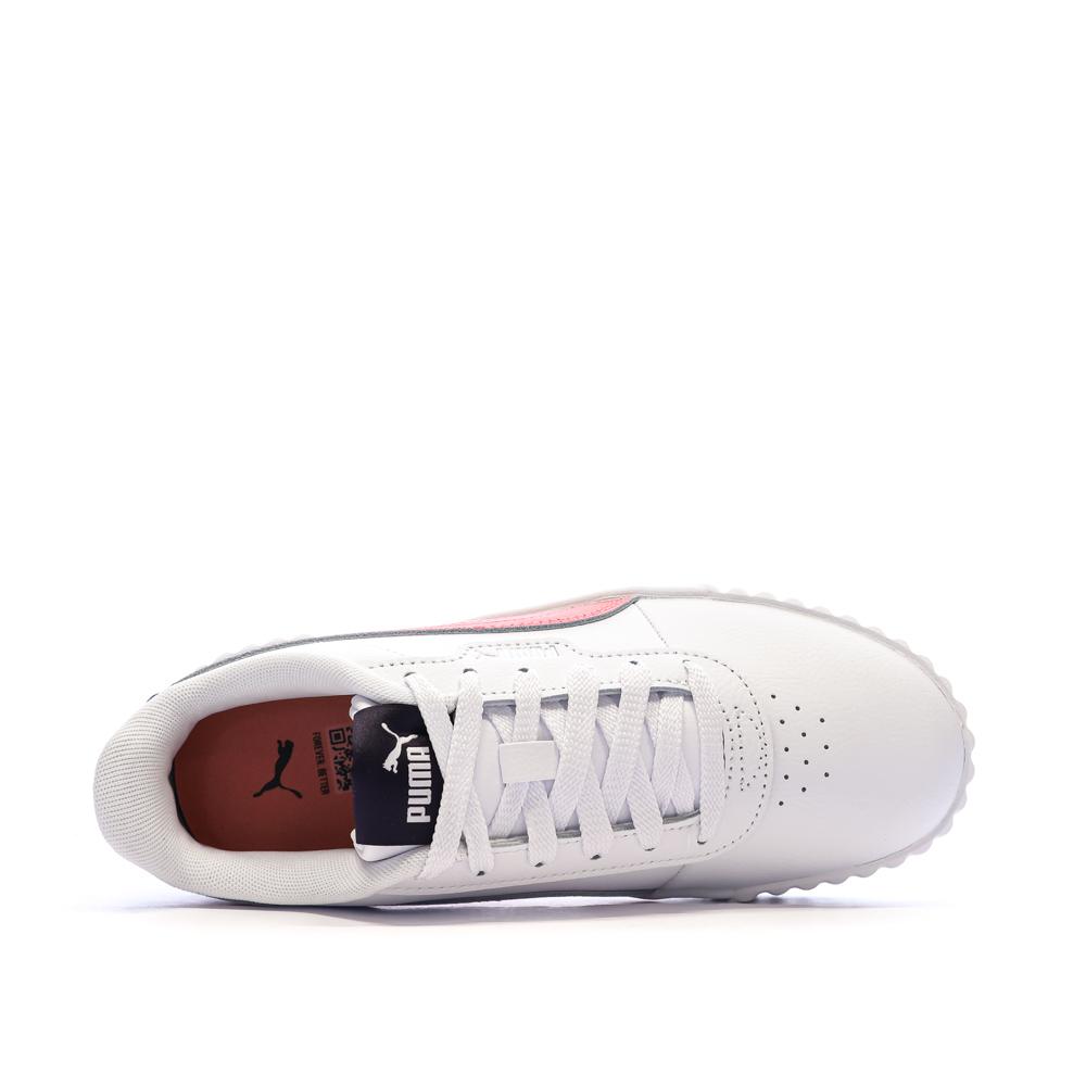Zapatillas blancas/rosas para niña/mujer Puma Carina 3.0 ver 4