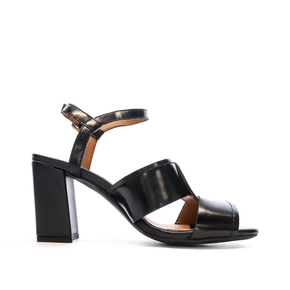 Schwarze Sandalen Frau Geox Neraklia Ansicht 2