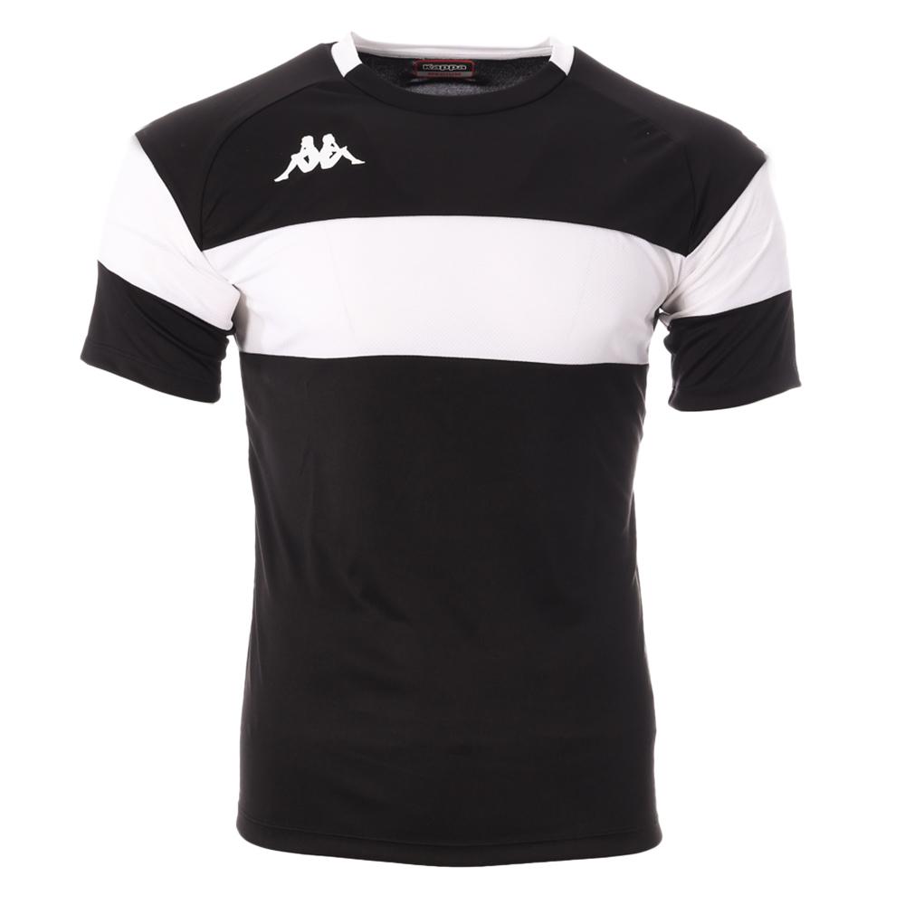 Men's Black/White Sport T-Shirt Kappa Dareto 33133WWJR affordable