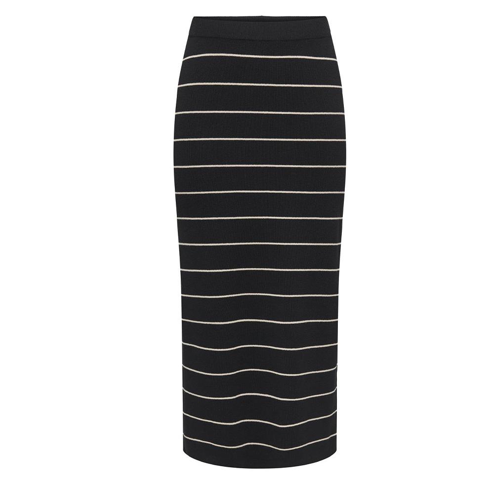 Women's Black Stripe Skirt JDY Bloom affordable