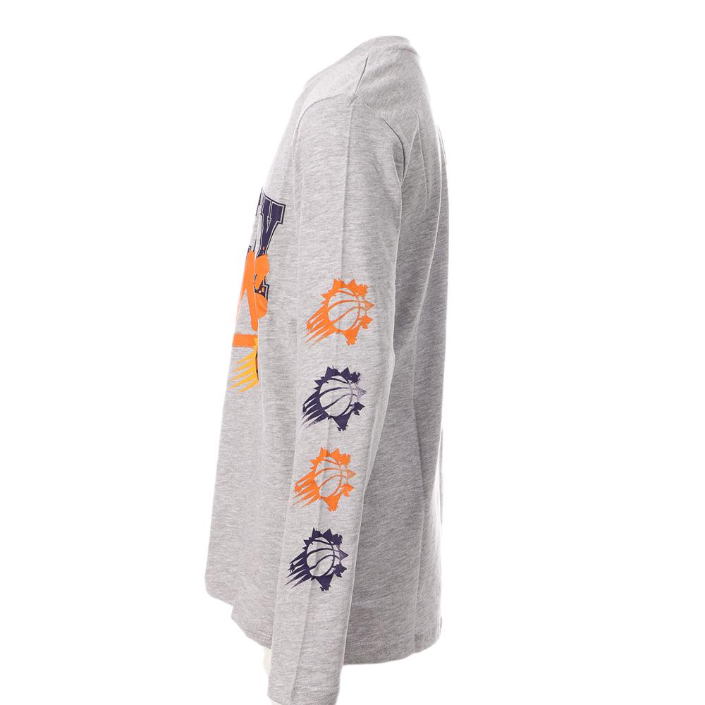 Camiseta de manga larga gris de los Phoenix Suns para chico NBA Get Busy ver 3