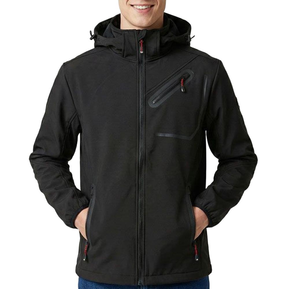 Veste Noire Homme Paname Brothers Softshell ROBIN pas cher