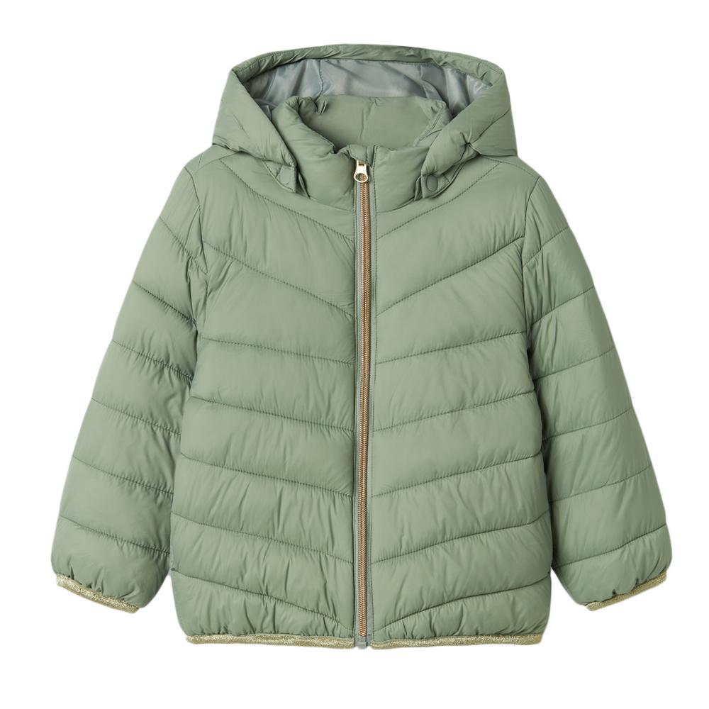 Girl's pale green down jacket Name it Monay affordable