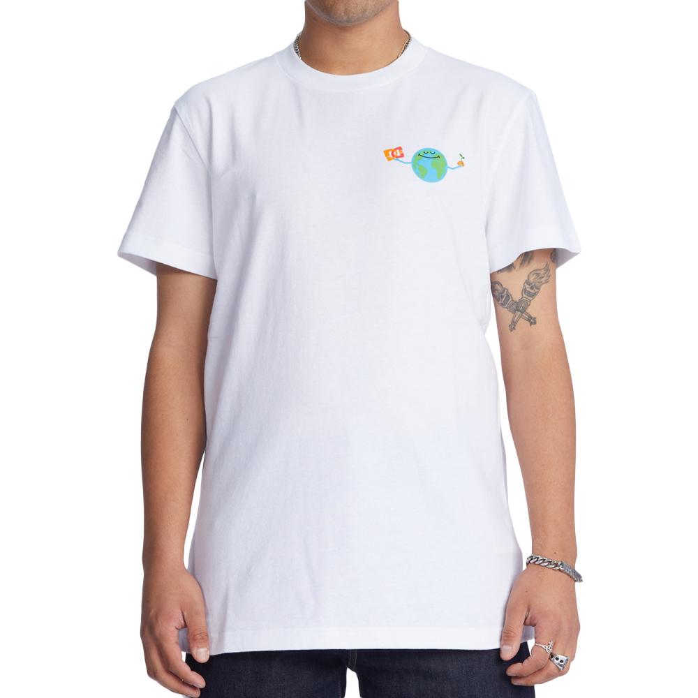 Weißes Herren-T-Shirt von DC Shoes „Our World“ günstig