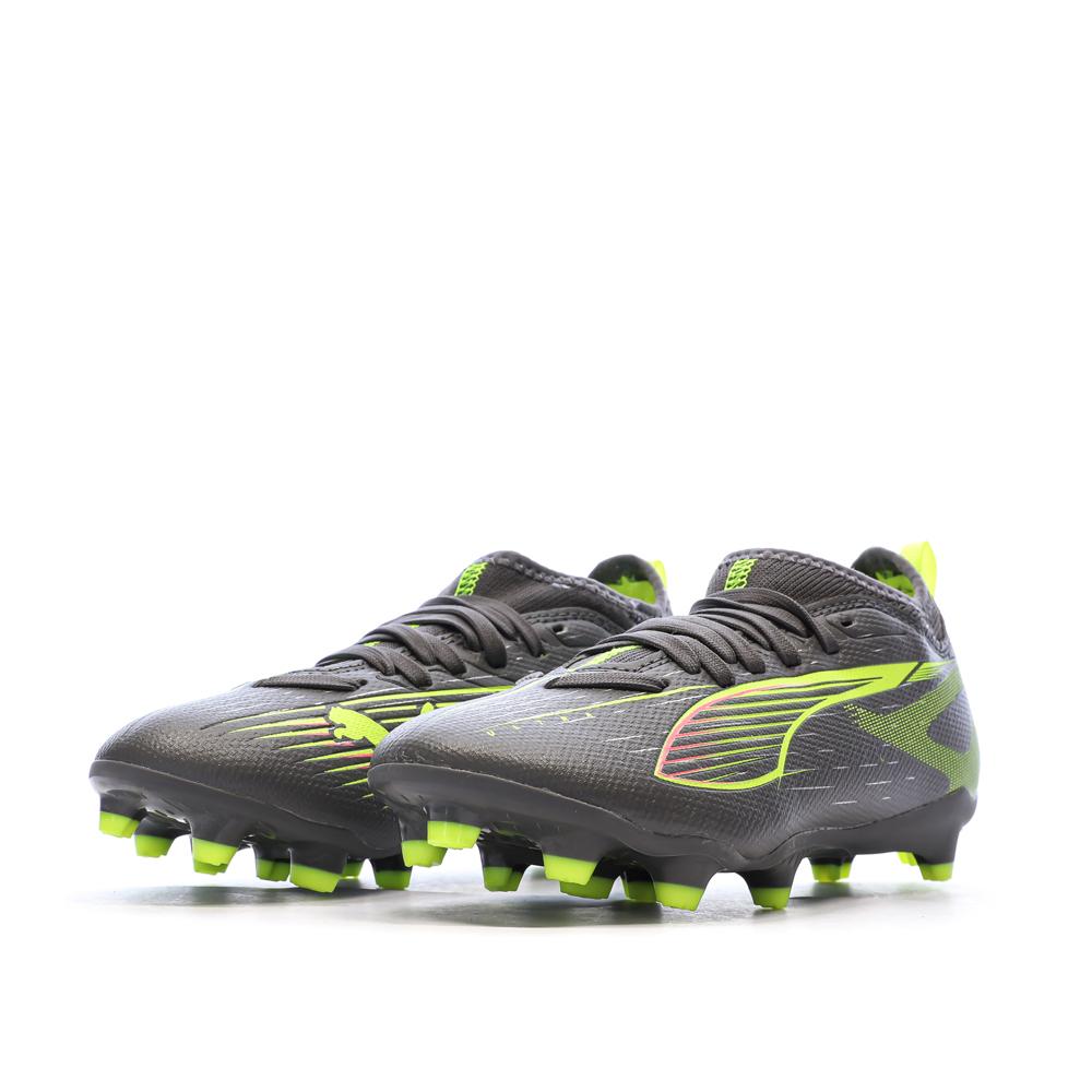 Chaussures de Foot Gris/Jaune Junior Puma Ultra 5 Match FG/AG vue 6