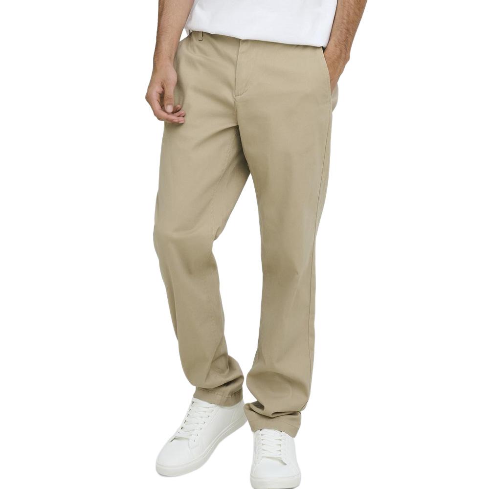 Pantalones chino beige para hombre Jack & Jones Weft barato
