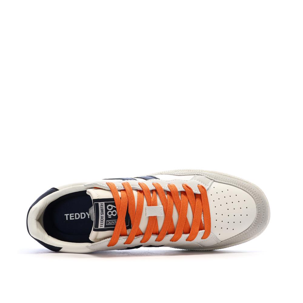 Zapatillas deportivas blancas y azul marino para hombre Teddy Smith 120597 ver 4