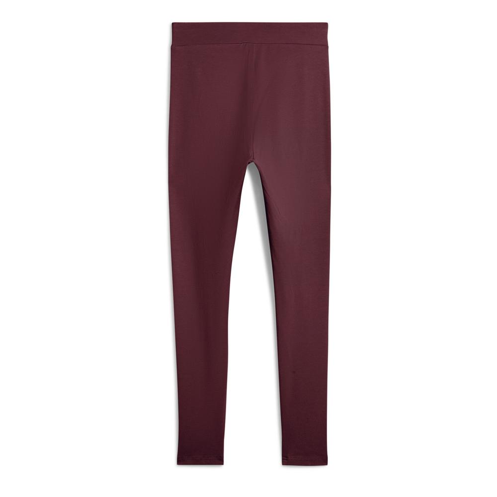 Pantalones de chándal Puma Ess de cintura alta para mujer, color burdeos ver 2