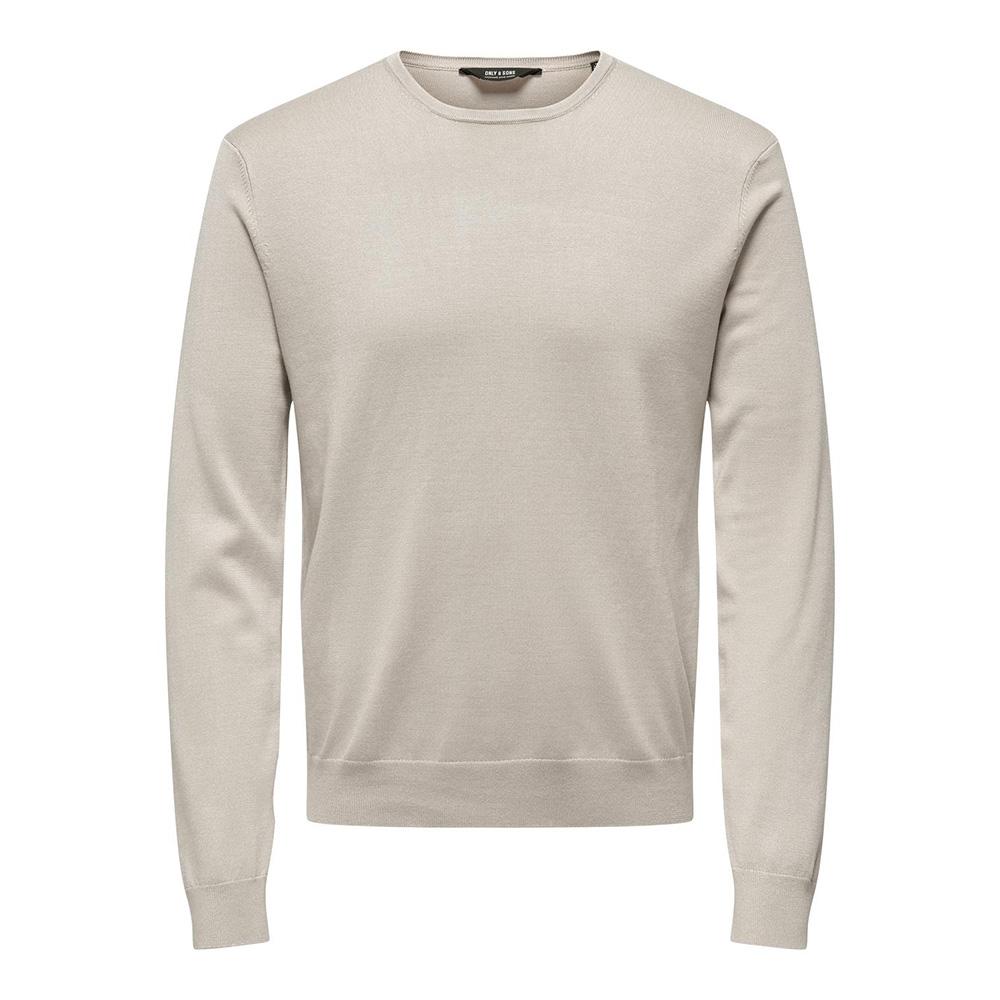 Beiger Herrenpullover „Only & Sons Life Crew Knit“ günstig