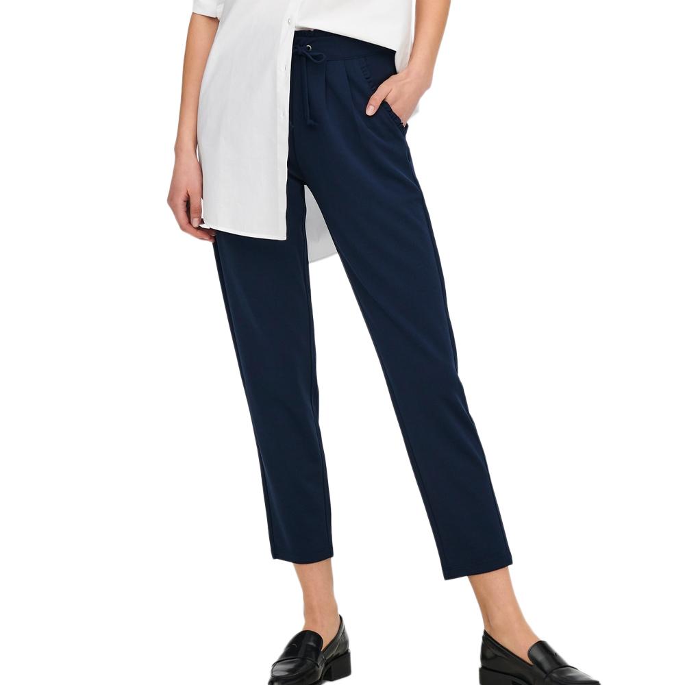 Pantalones fluidos mujer azul marino JDY Life New Ancle barato