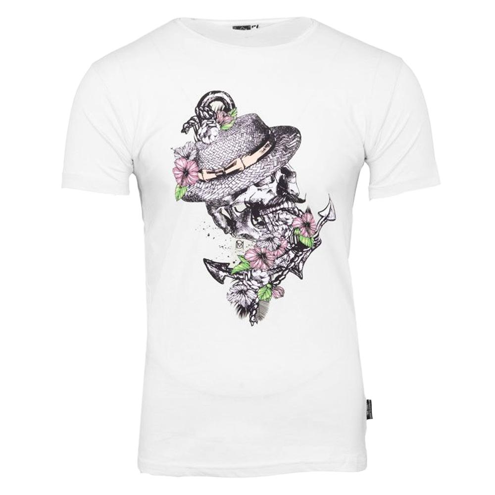 Camiseta hombre blanca La Maison Blaggio Tete barato
