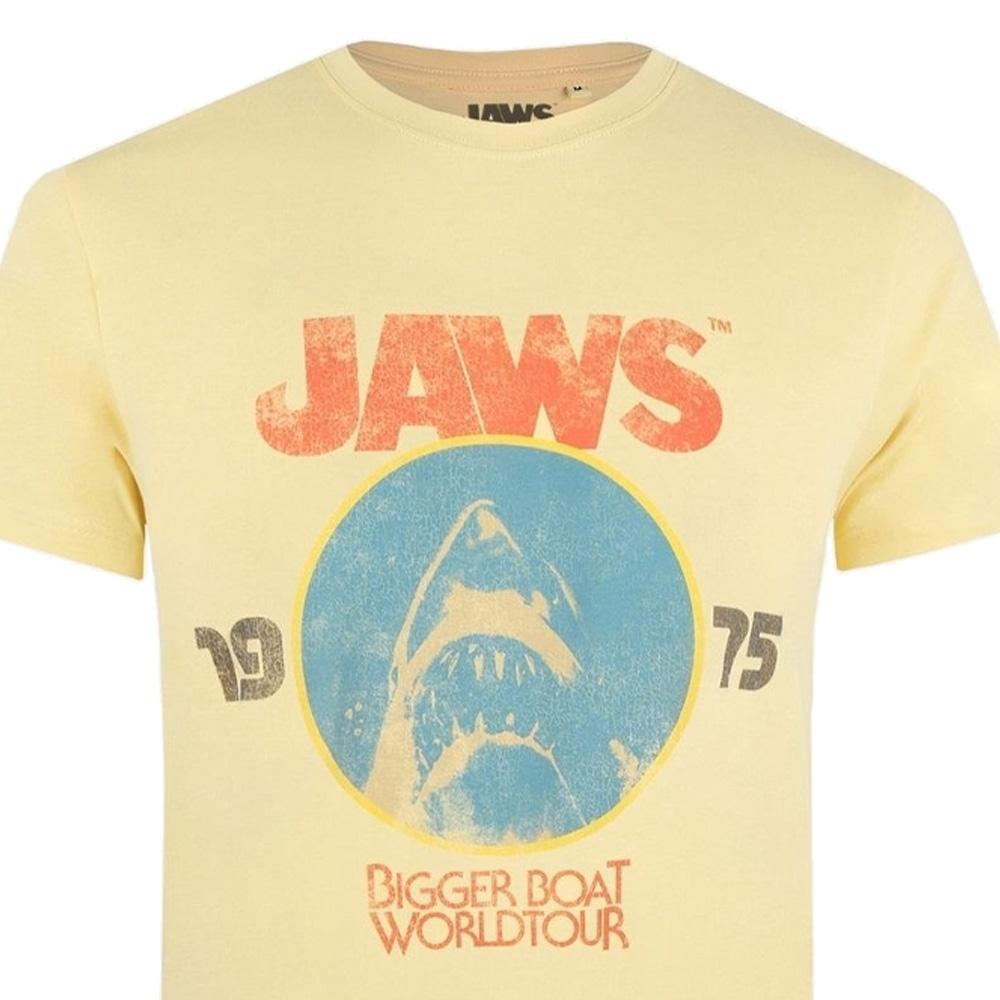 Orangefarbenes Herren-T-Shirt „Jaws World Tour“ Ansicht 2
