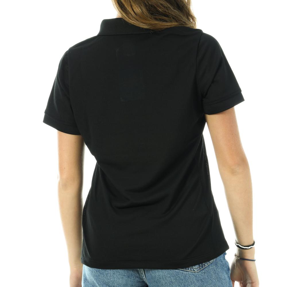 Women's black polo shirt Odlo Georgia Photo of the Espace des Marques %store% store - view of %key%