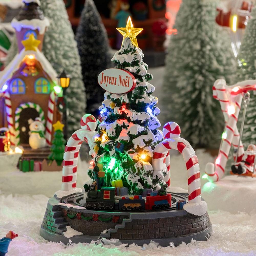 Christmas Village Fir Train 208836 Photo of the Espace des Marques %store% store - view of %key%