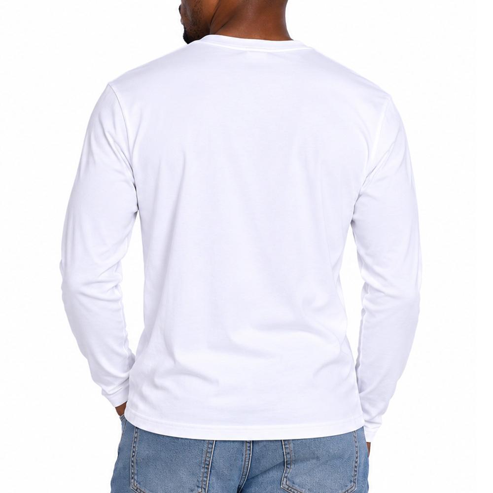 Camiseta blanca de hombre con mangas Redskins ver 2