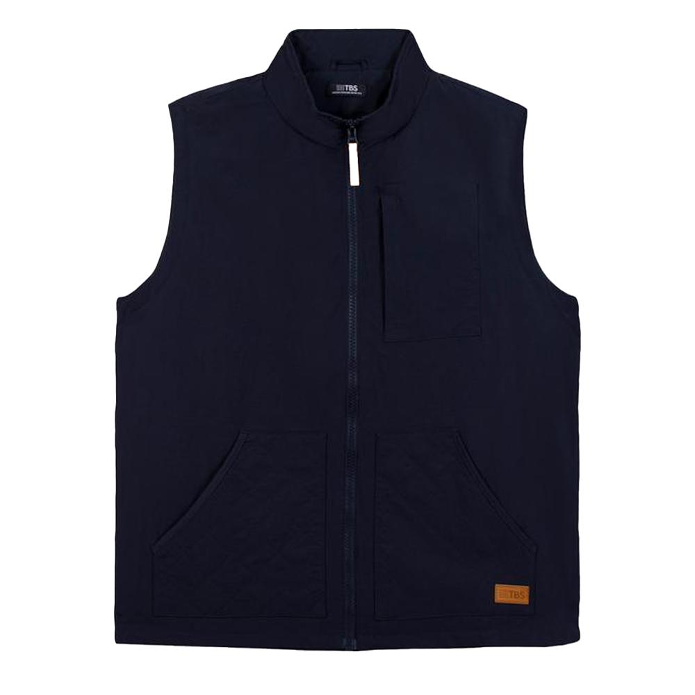 Chaqueta sin mangas azul marino para hombre TBS OLBINSAN barato