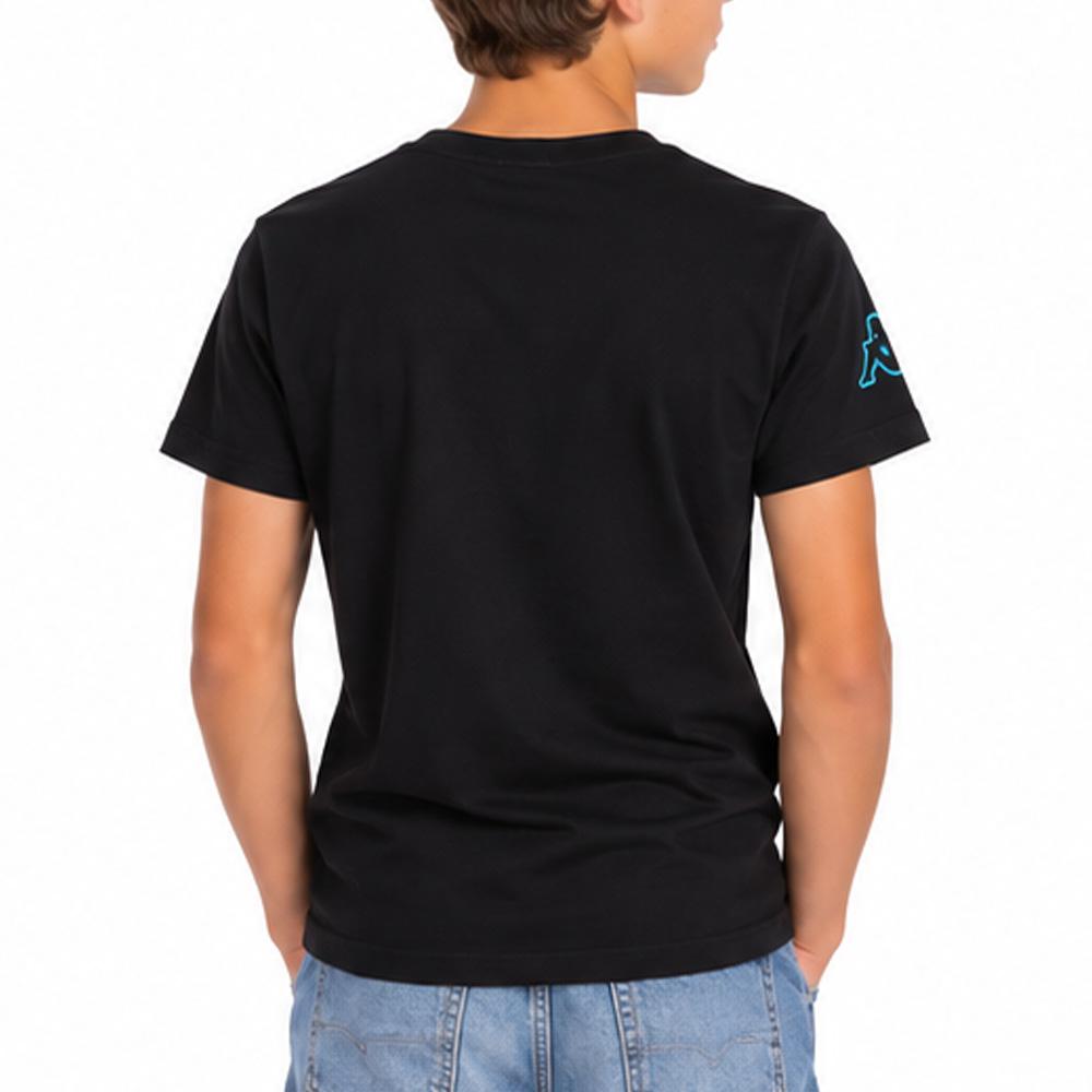 T-shirt Noir Garçon Kappa Mc vue 2