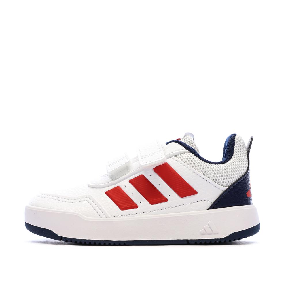 Zapatillas blancas/rojas/azules para niño Adidas Tensaur KJ9763 barato