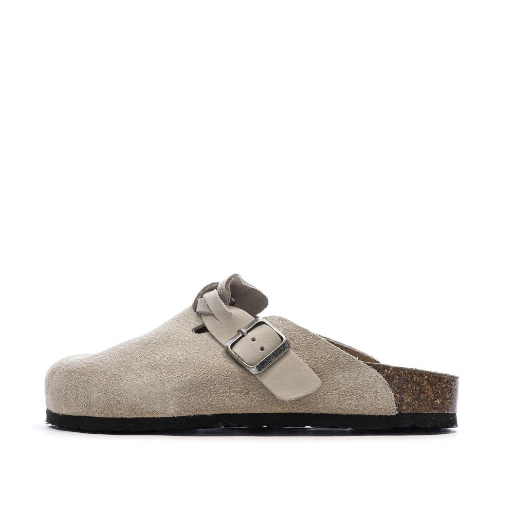 Sabot Taupe Femme Birkenstock Boston pas cher