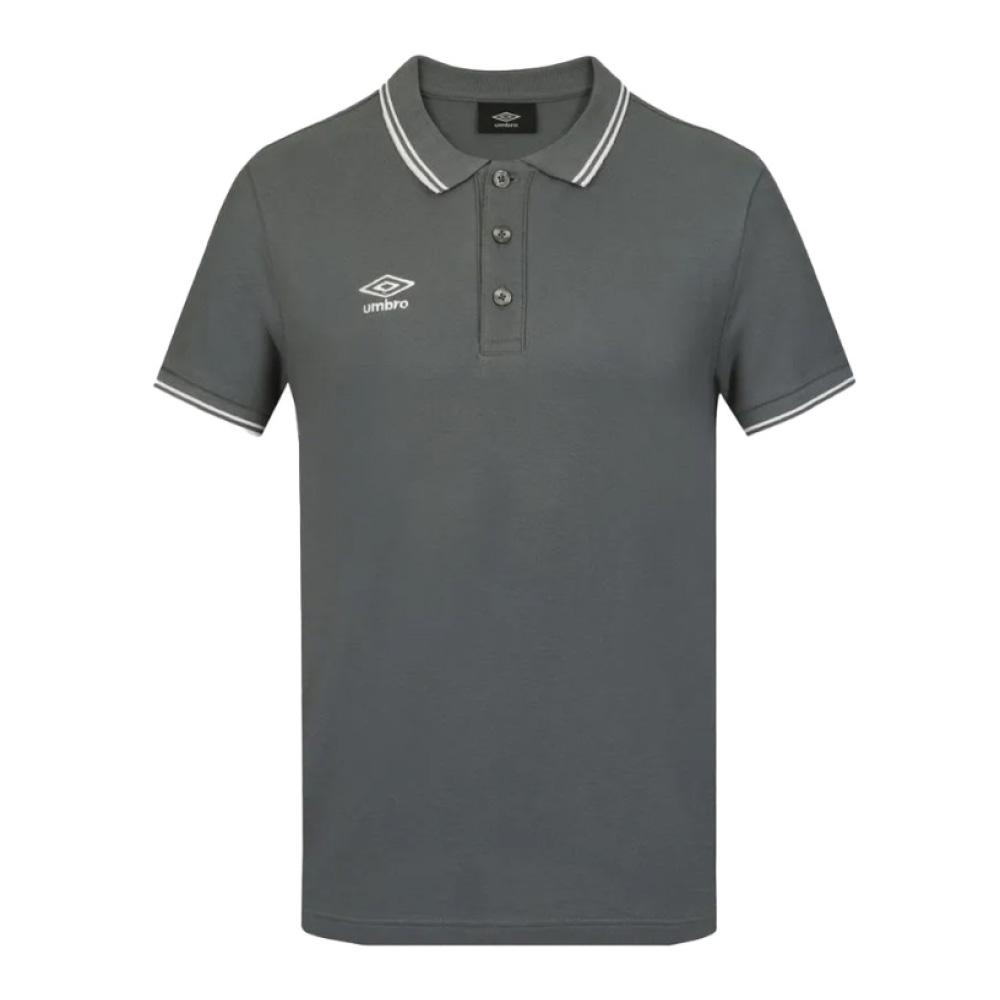 Polo gris para hombre Umbro Clásico barato