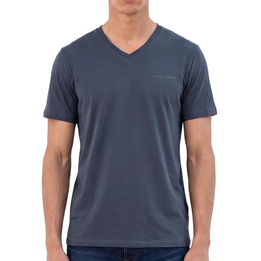 Dunkelgraues Herren-T-Shirt von Teddy Smith, Tawax2 günstig