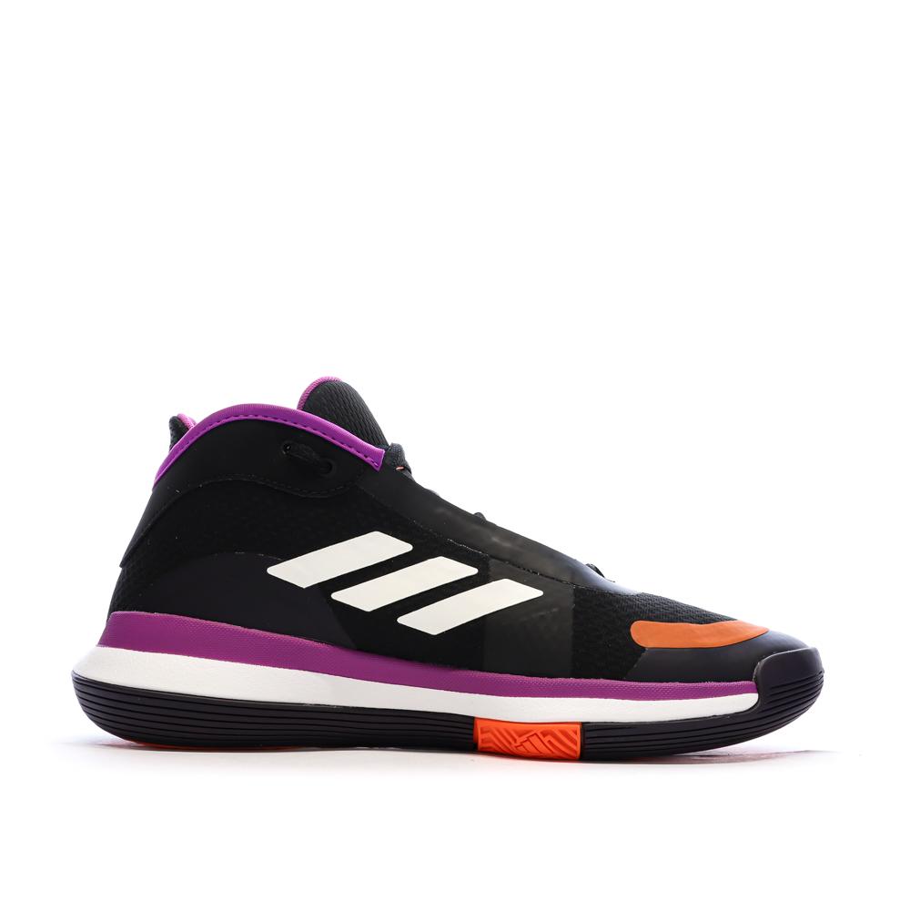 Zapatillas de baloncesto Adidas Bounce Negro/Morado, Hombre ver 2
