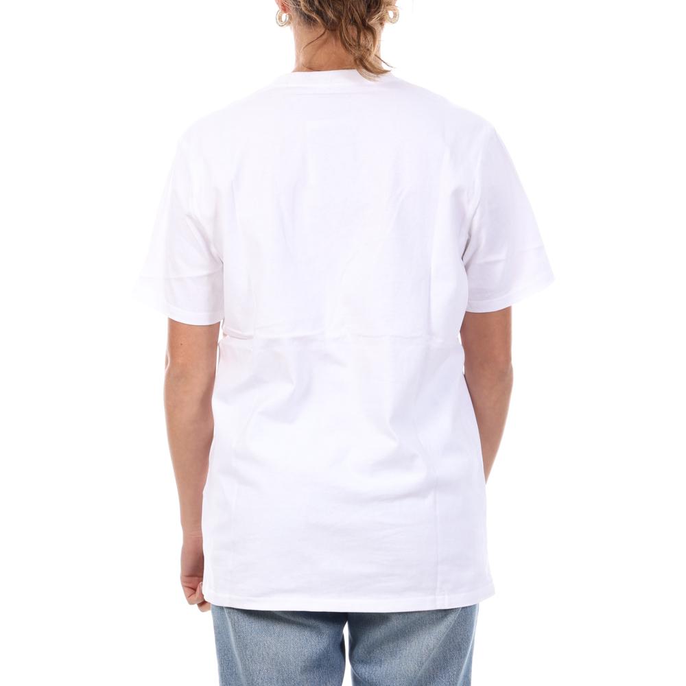 Camiseta Vans Stamp Logo Ss Blanca Mujer ver 2