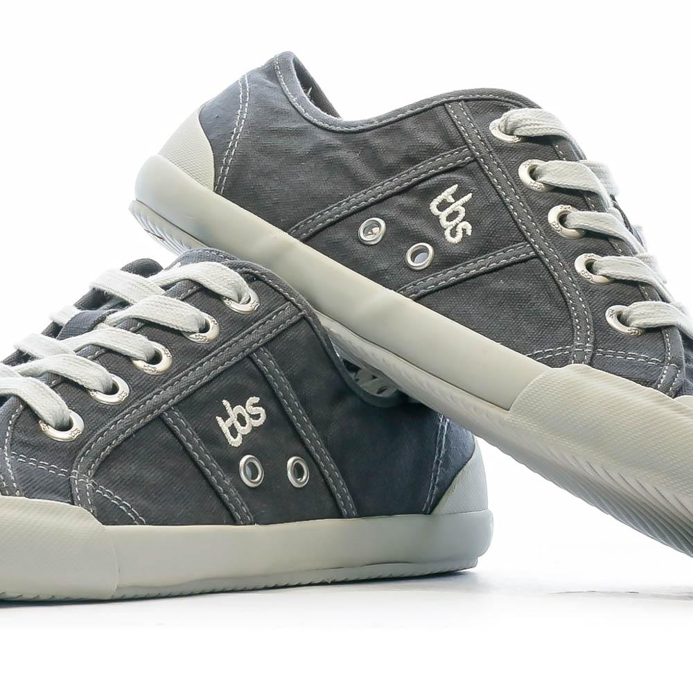 Graue Leinensneaker Frau TBS Opiace Ansicht 7