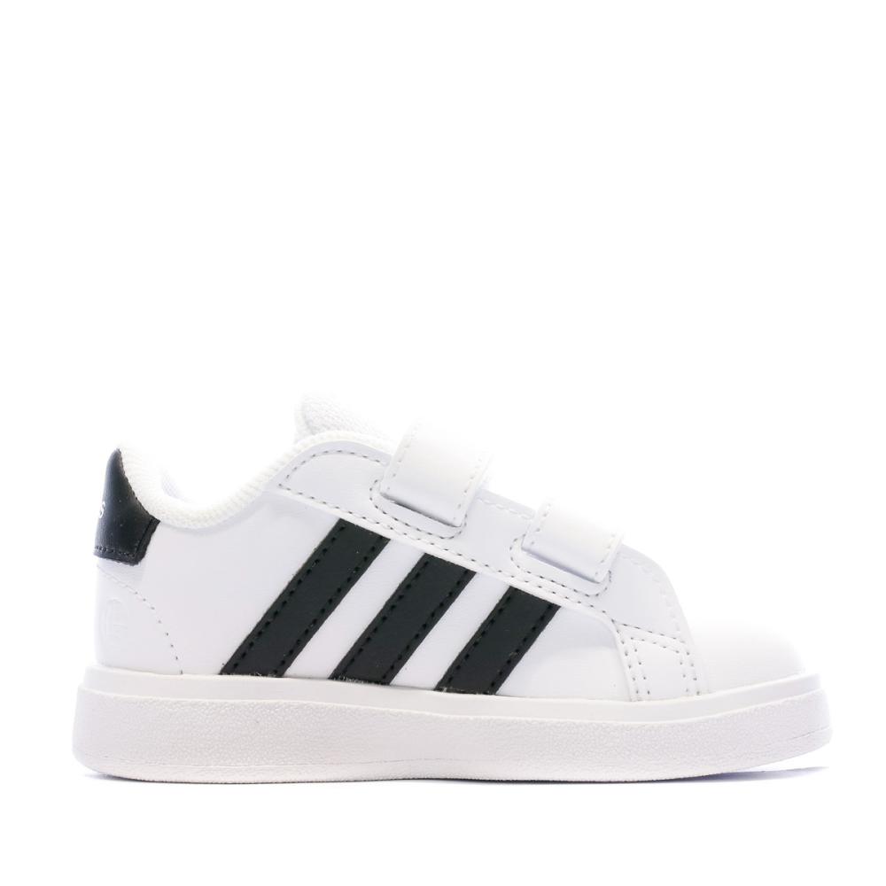 Baskets Blanc/Noir Bébé/Garçon Adidas Grand Court 2.0 vue 2