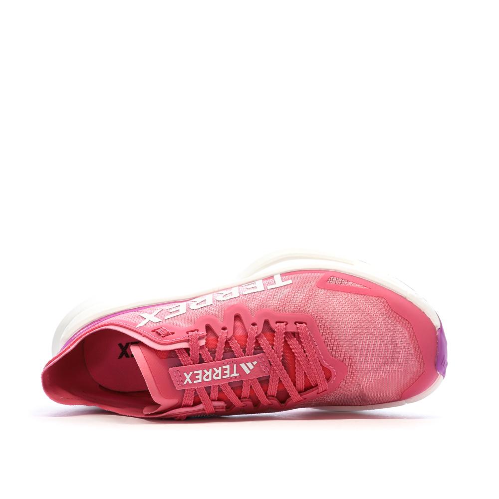 Baskets de running Rose Femme Adidas Terrex Agravic vue 4