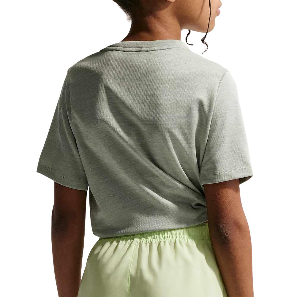 Grünes Sport-T-Shirt Unisex Nike Running Miler Ansicht 2