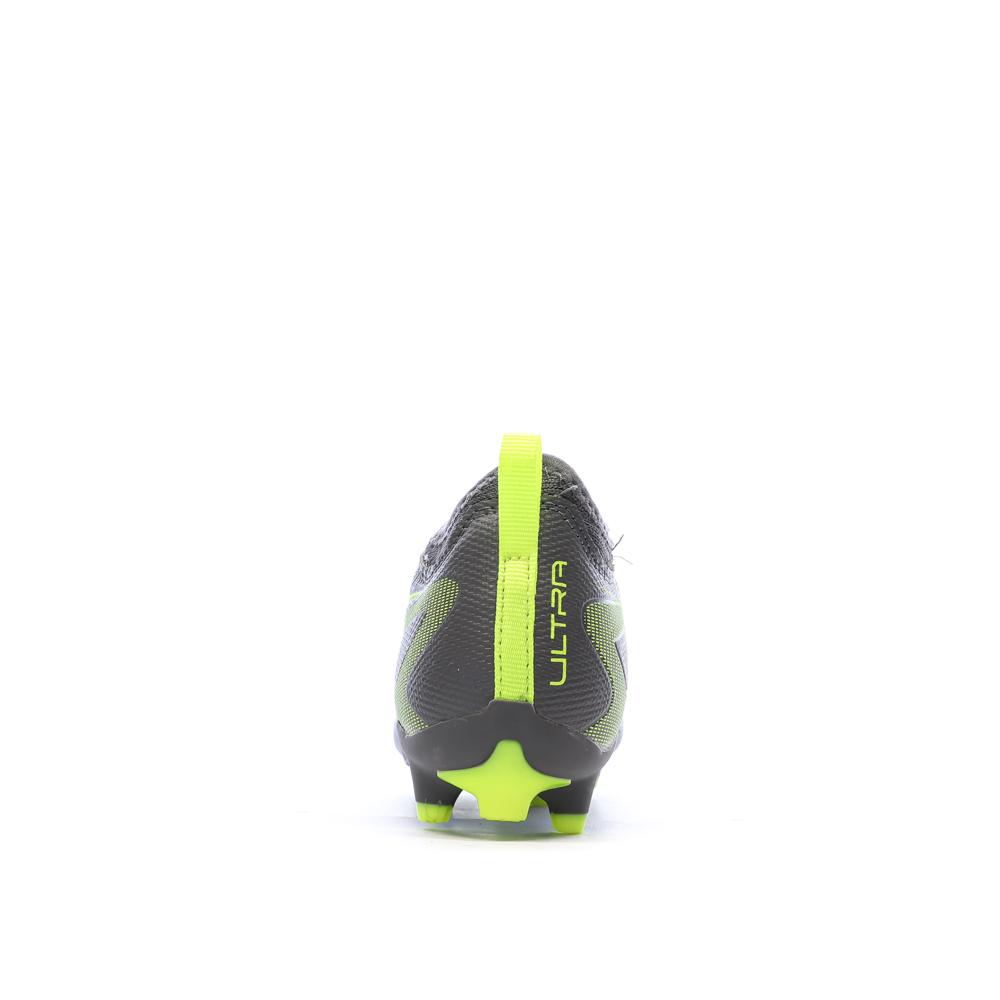 Chaussures de Foot Gris/Jaune Junior Puma Ultra 5 Match FG/AG vue 3