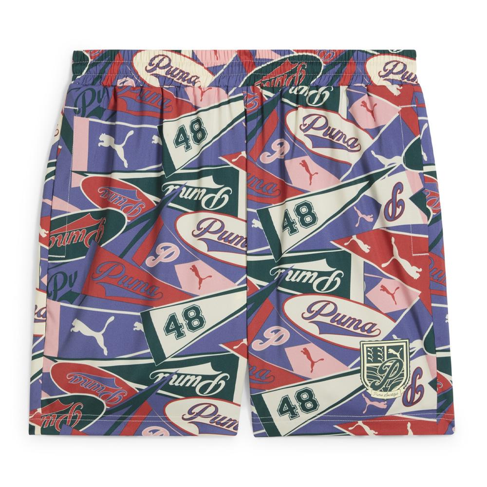 Pantalón corto azul/rojo para hombre Puma Sports Legacy barato