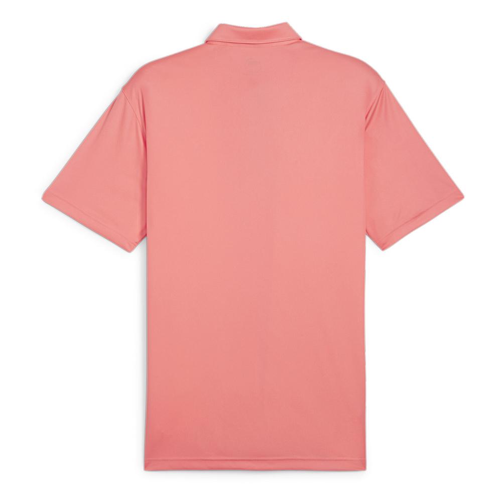 Puma Pure Solid Herren Golf Polo Koralle Ansicht 2