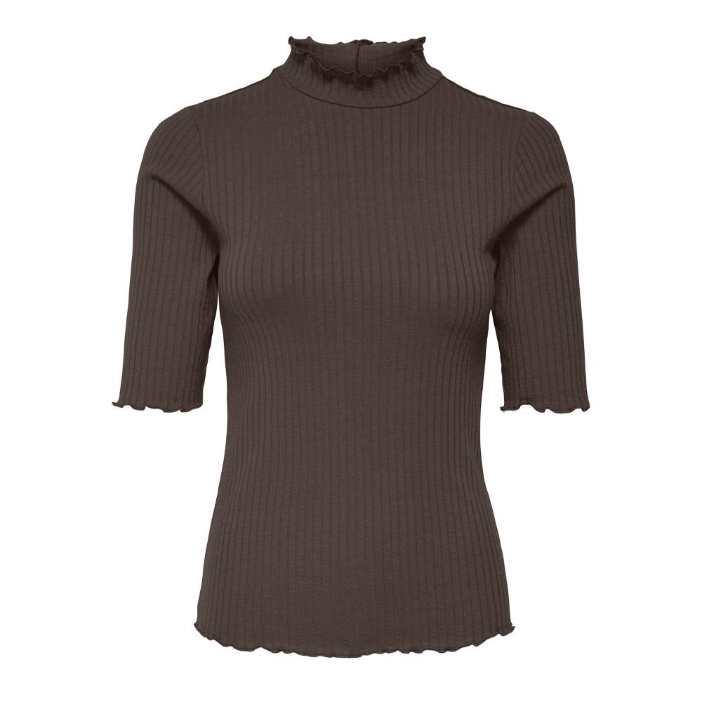 T-Shirt Marron Foncé Femme JDY Fransiska pas cher