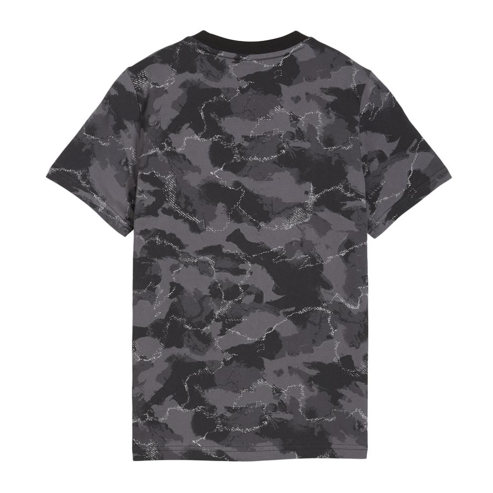 Camiseta negra/gris para niño Puma Ess Camo Aop ver 2