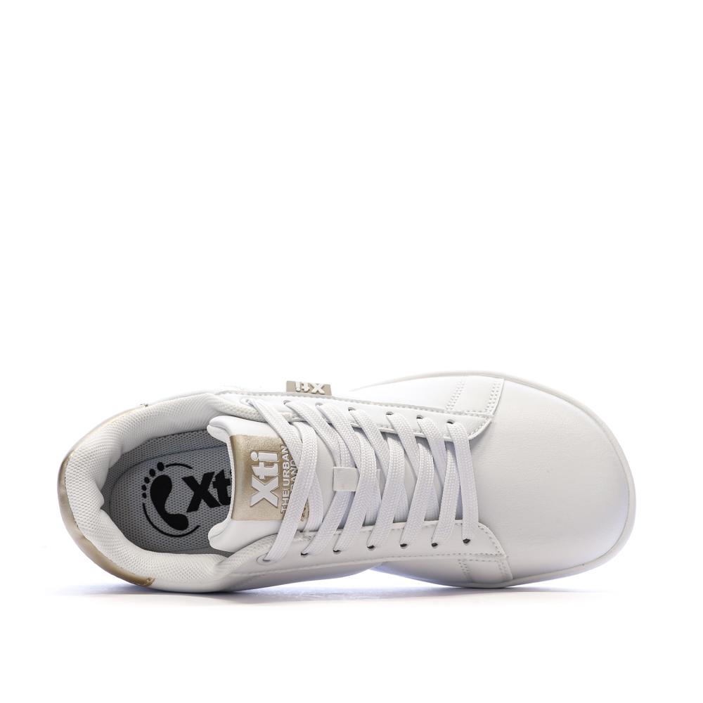Women’s White/Gold Trainers Xti Plata Photo of the Espace des Marques %store% store - view of %key%