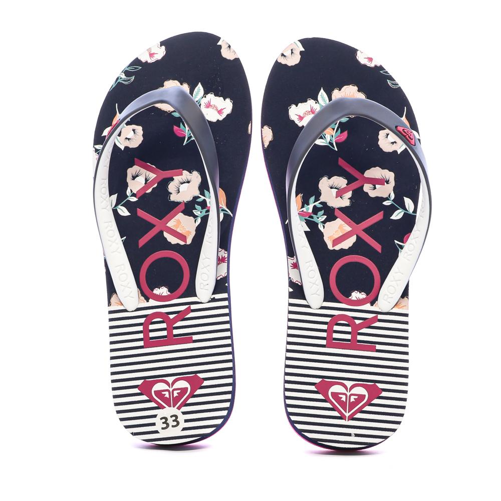 Chanclas de niña Roxy Tahiti azul marino ver 3
