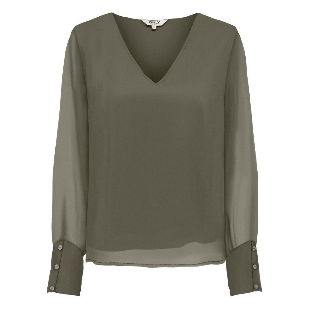 Bluse Khaki Frau Only Tasha Otl günstig