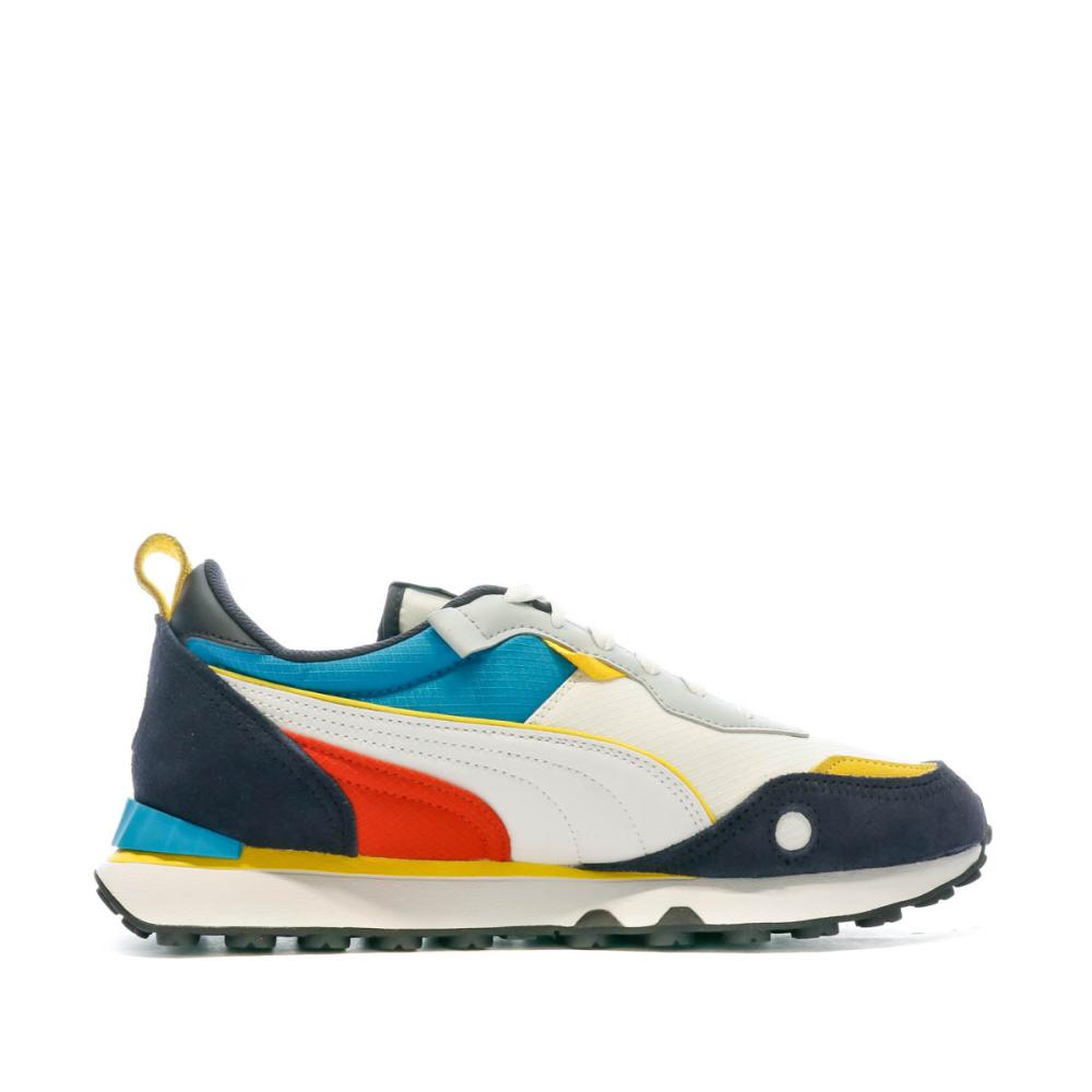 Baskets Blanc/Bleu Homme Puma Rider Future Vintage vue 2