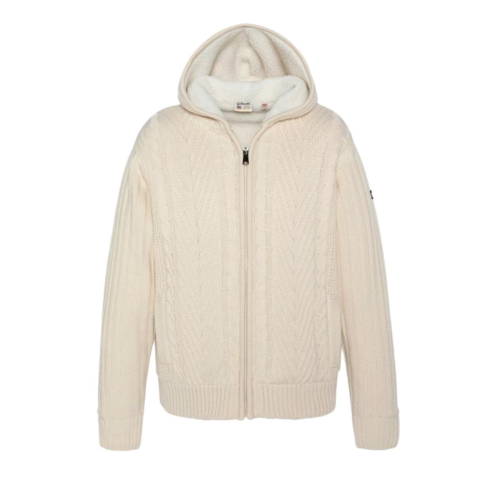 Pull Zippé Écru Homme Schott PLENZO pas cher