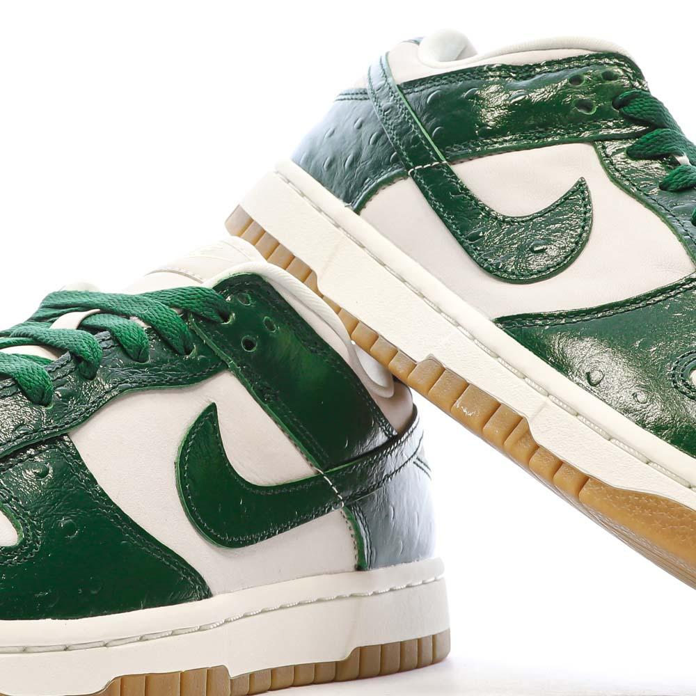 Nike Dunk Low Women's White/Green Sneakers Photo of the Espace des Marques %store% store - view of %key%