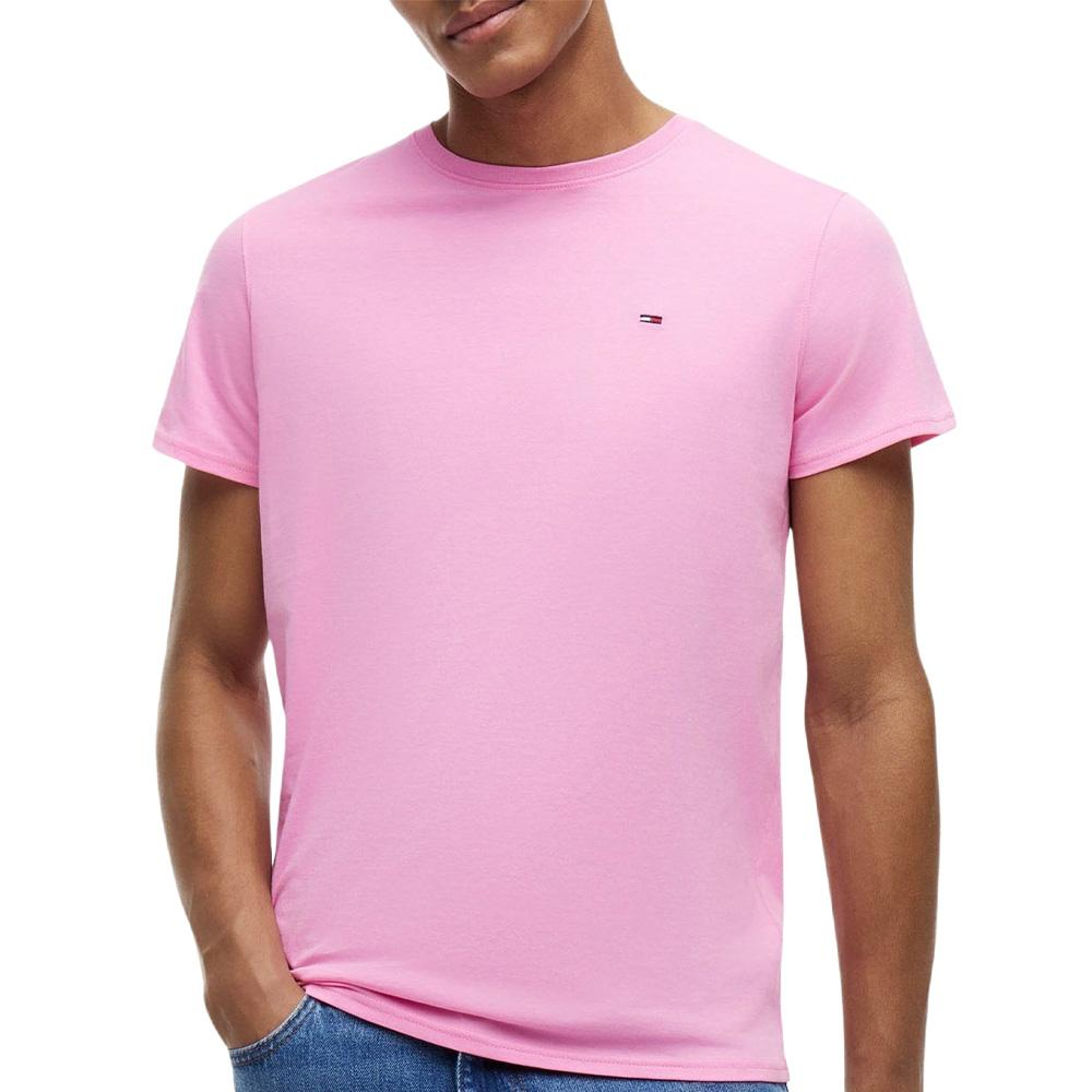 Tommy Hilfiger Men’s Pink T-shirt, Tjm Xslim Jersey affordable