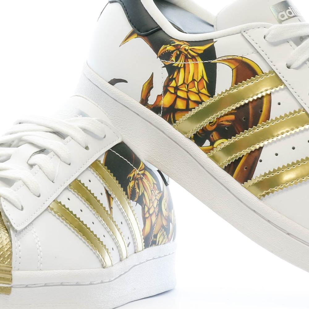 Weiße Sneakers Mixed Adidas Superstar Yu-Gi-Oh Ansicht 7