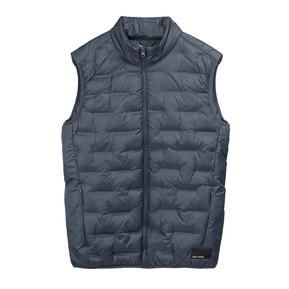 Doudoune Sans Manches Gris Homme Teddy Smith Boran pas cher